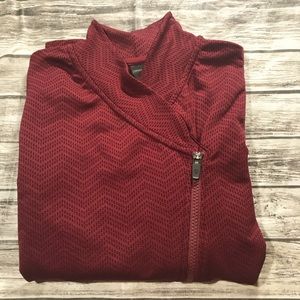 Asymmetrical Workout Jacket Full Zip Sleeve Detail